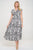 Animal Printed Smocked Waist Maxi Dress
