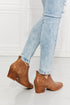 Caramel Embroidered Crossover Cowgirl Bootie