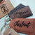 Wood Shop - Rectangular Leather Keychain - Personalized
