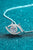 Moissanite Evil Eye Pendant Necklace 925 Sterling + Moissanite
