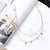 Moon & Star Double Chain Choker Necklace