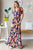 Floral Surplice Tie Waist Maxi Dress