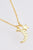 Star + Moon Pendant Necklace Zircon