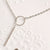 Chic Y Shaped Circle Lariat Simple Ring Short Boho Jewelry Necklace